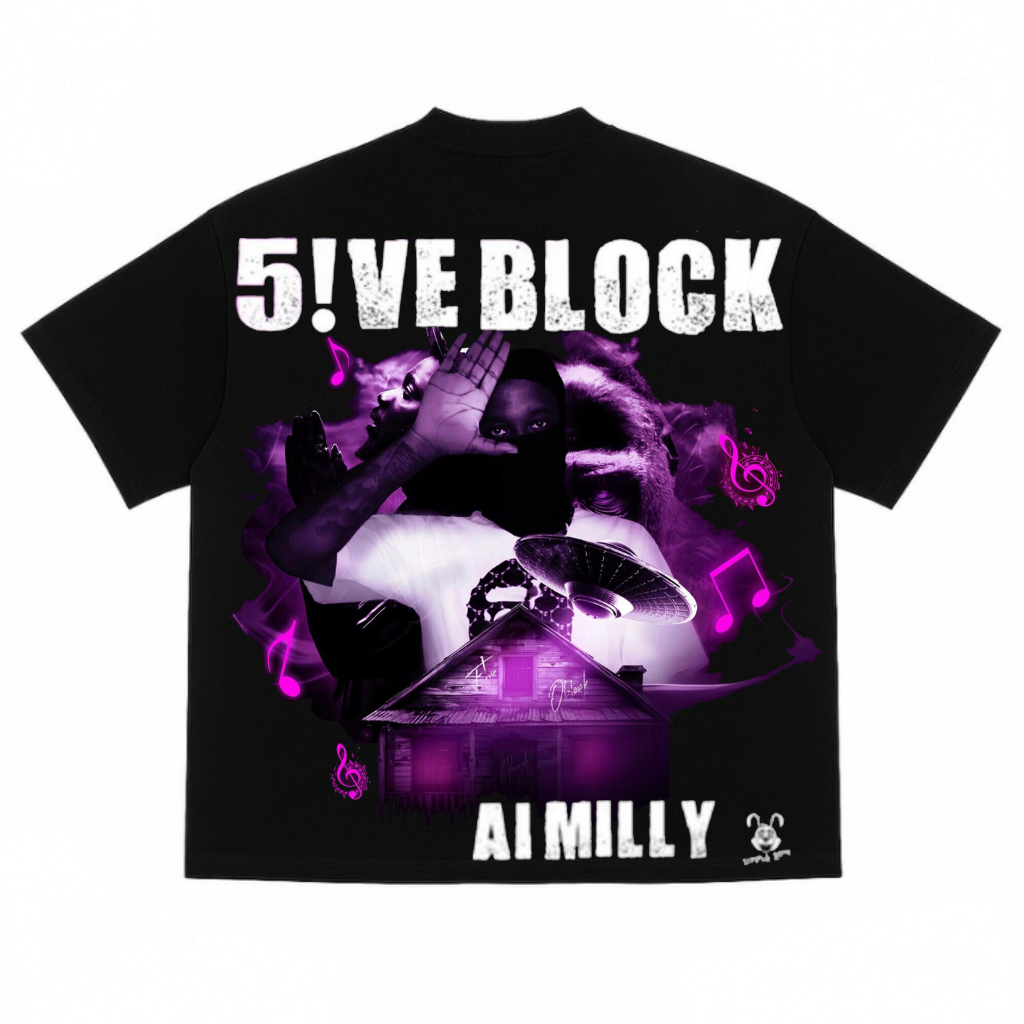 Ai milly 5!ve block - t’shirt