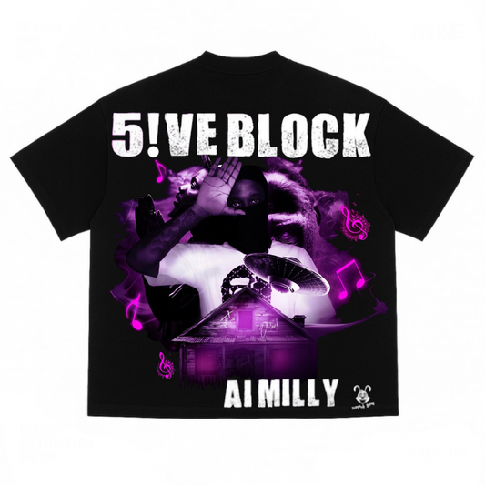 Ai milly 5!ve block - t’shirt